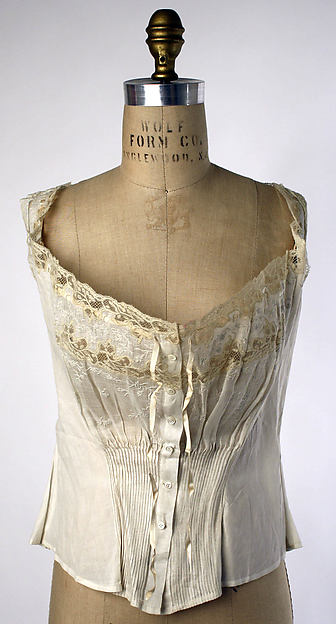 Corset cover c1910,16x12