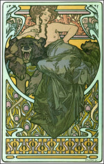 47 from the 'Documents Decoratifs" series, 1901 vintage artwork by Alphonse Mucha, 16x12" (A3 size) poster print