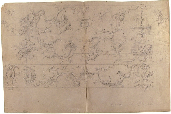 Design for an Ornamental Frieze 18th cent-Anonymous,French,1, Poster Print