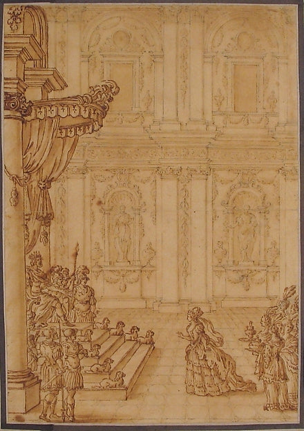 Esther before Ahasuerus late 17th–early 18th cent-Anonymous,F, Poster Print