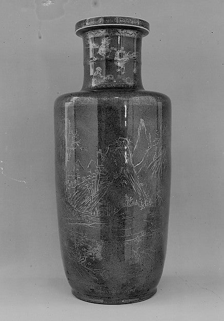 Vase with Landscape,  Poster Print Wall Art