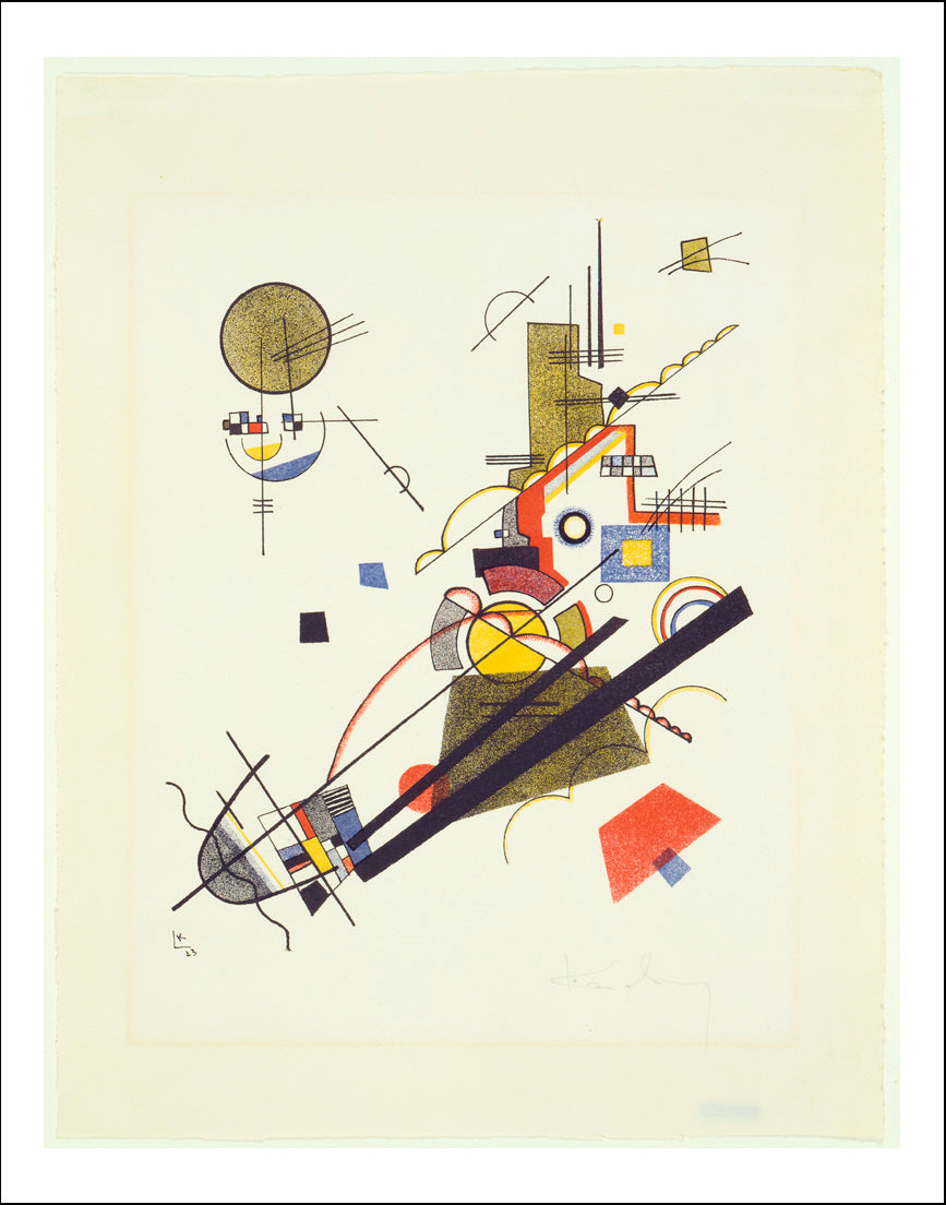 Classic Vintage Artwork1 by Wassily Kandinsky, 12x8"(A4) Poster Print