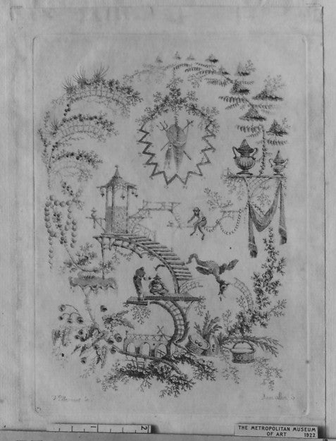 Chinoiserie from Nouvelle Suite de Cahiers Arabesques Chinois,  Poster Print Wall Art