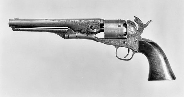 Colt Model 1861 Navy Percussion Revolver  serial no. 12240 186,  Poster Print Wall Art