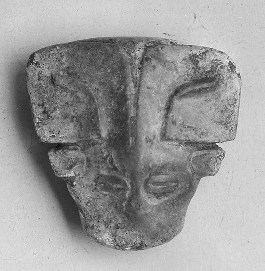 ,Plaque in the Shape of an Animal Head 11th–10th cent B.C,Classic Ming China Image,16x12"(A3) Poster