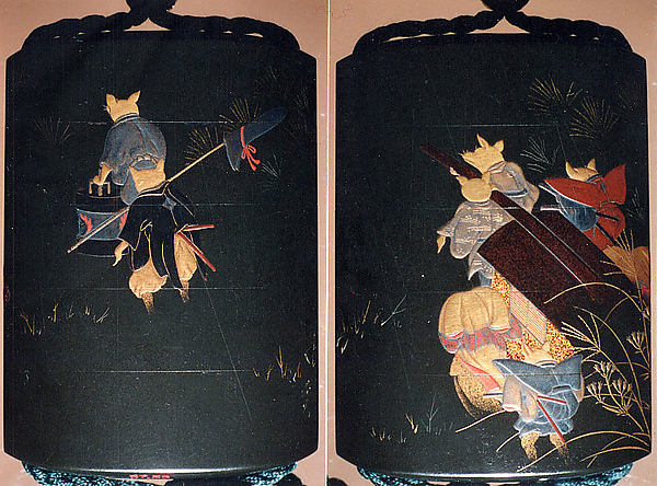 Case  with Fox Wedding Procession 19th cent-In the style of Sh,  Poster Print Wall Art