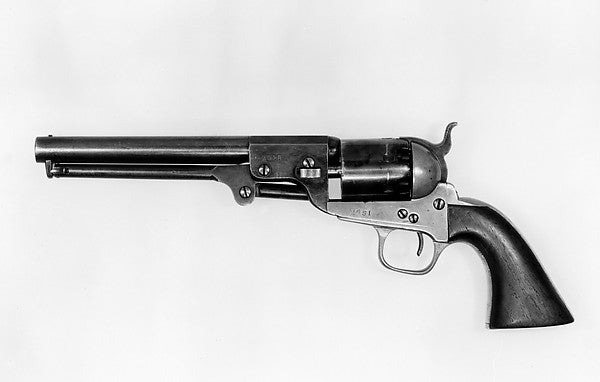 Colt Navy Percussion Revolver  Confederate Model  serial no. 2,  Poster Print Wall Art
