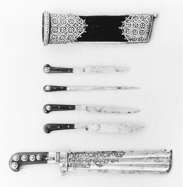 Hunting Knife with a Set of Implements  c1570,  Poster Print Wall Art