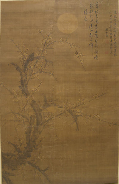 ,Flowering Plum in Moonlight and Snow 16th cen,16x12"(A3) Poster