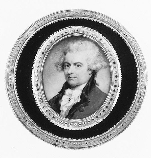 Attributed to Philip Jean:Portrait of a Man -16x12"(A3) Poster