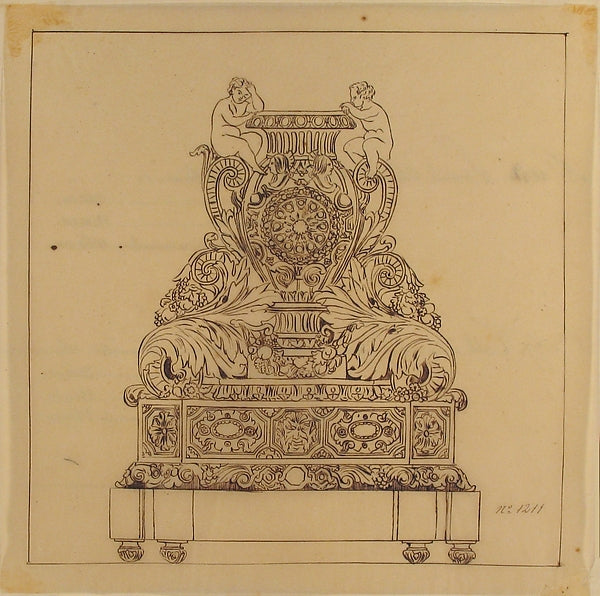 Design for an Urn 19th cent-Anonymous,French,19th cent, Poster Print