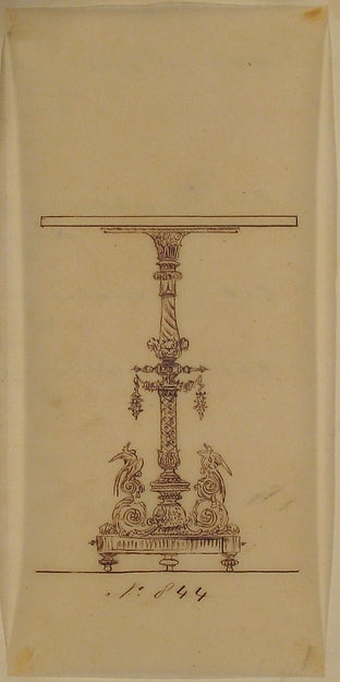 Design for a Table 19th cent-Anonymous,French,19th cent, Poster Print