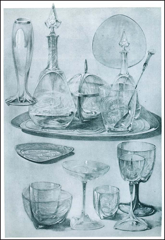 66 from the 'Documents Decoratifs" series, 1901 vintage artwork by Alphonse Mucha, 16x12" (A3 size) poster print