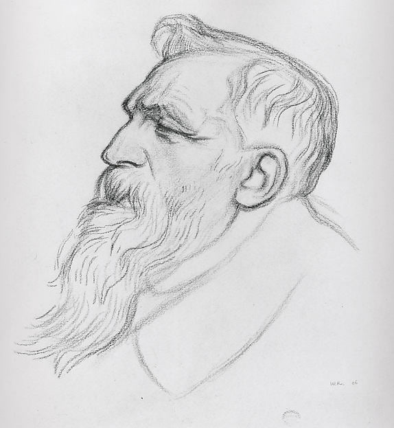 William Rothenstein - Auguste Rodin 1906, Poster Print Wall Art