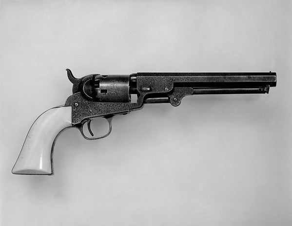 Colt Model 1849 Pocket Percussion Revolver  Serial no. 81015 c,  Poster Print Wall Art