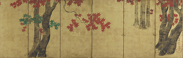 Autumn Maple Trees late 18th cent-Tawaraya S?ri,16x12"(A3)Poster