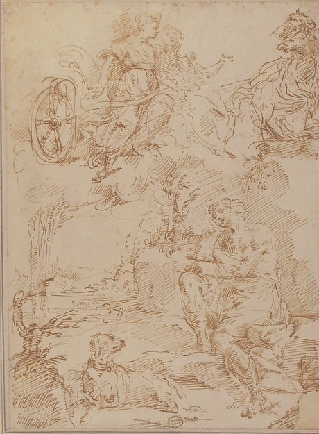 Endymion 1671–1749-Circle of Donato Creti,16x12"(A3) Poster