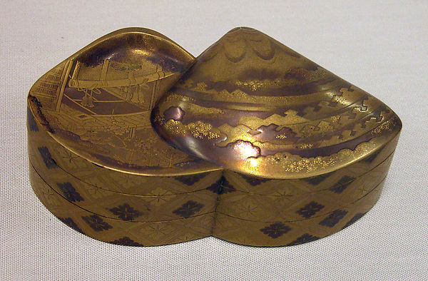 Incense Box in Two Compartments late 19th cent,  Poster Print Wall Art
