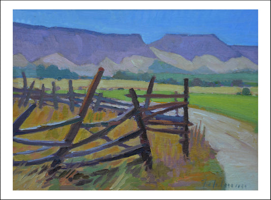 Classic Vintage Landscape by Maynard Dixon, Classic American Western Art, 16x12" (A3) Poster Print