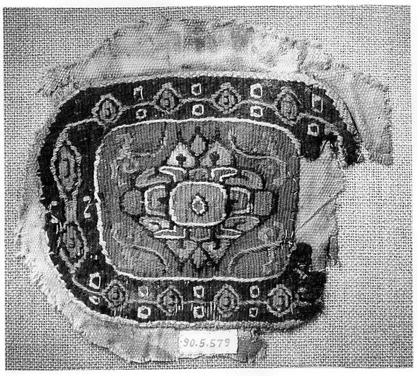 :Tunic Ornament Showing Christ and the Virgin Flanked by Ang-16x12"(A3) Poster