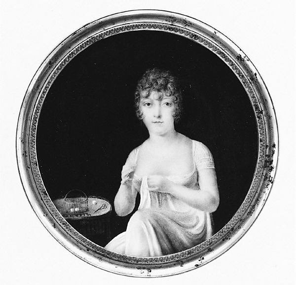 Jean-Baptiste Isabey:Madame Jean-Baptiste Isabey c1796–1800-16x12"(A3) Poster
