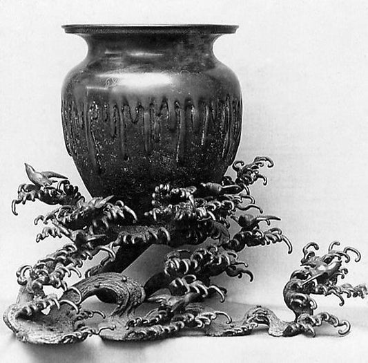 ,Vase in the Shape of a Jar amid Waves second half of,16x12"(A3) Poster