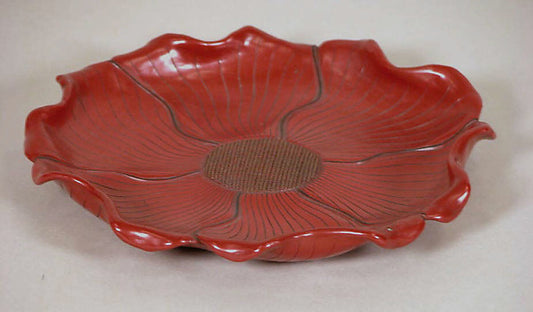 ,Tray in the shape of a peony 19th cent,16x12"(A3) Poster