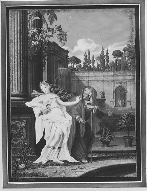 Thomas Lefebure:Vertumnus and Pomona 1676-16x12"(A3) Poster