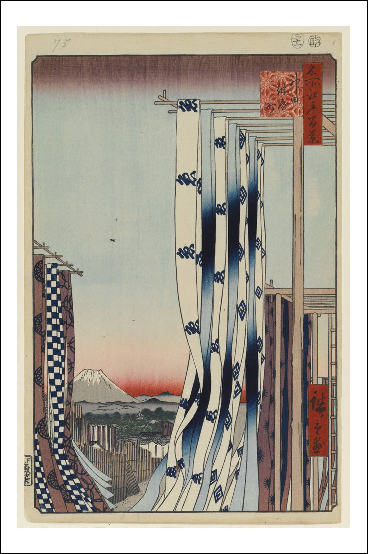 A074, historic, vintage ukiyo-e Japan artwork,12x8"(A4) Poster Print
