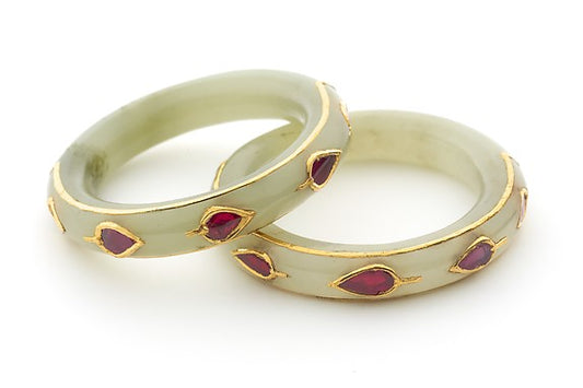 :Pair of Falcon Anklets c1800-16x12"(A3) Poster