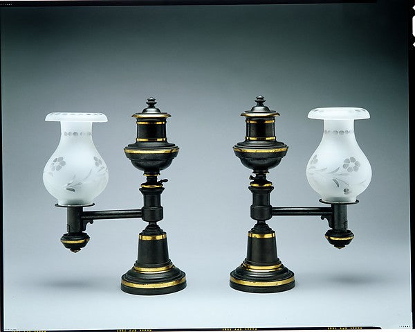 Argand Lamp c1835 Henry N. Hooper and Company,  Poster Print Wall Art