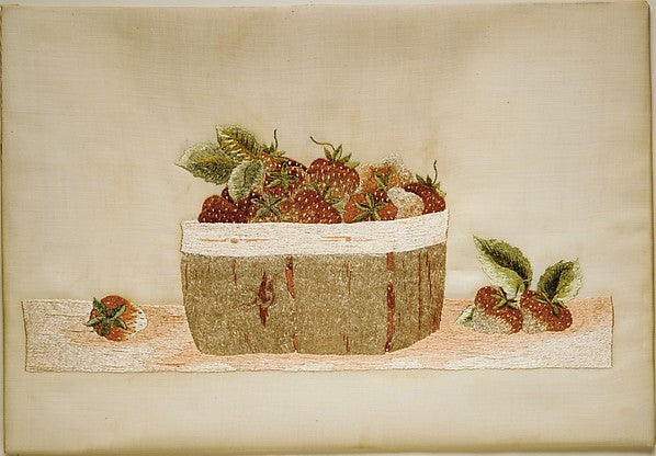 Needlework Picture c1875–1900,16X12