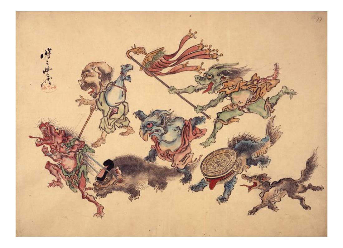AN00201904 001 l, historic, vintage ukiyo-e Japan artwork,12x8"(A4) Poster Print
