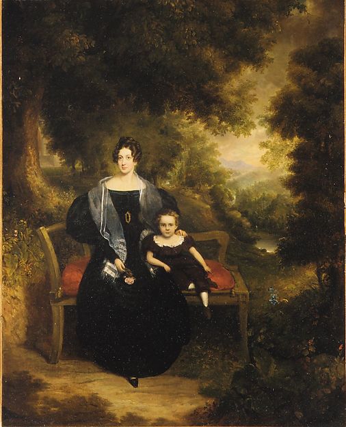 Portrait of a Lady and Child 1833-George W. Twibill Jr.,  Poster Print