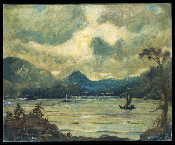 Sailing at Moonlight  Samoa-Louis Michel Eilshemius, Poster Print - Wall Art