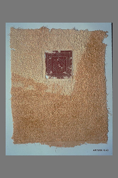 :Fragment of a Cover or Blanket with Interlace Square 4th–5t-16x12"(A3) Poster