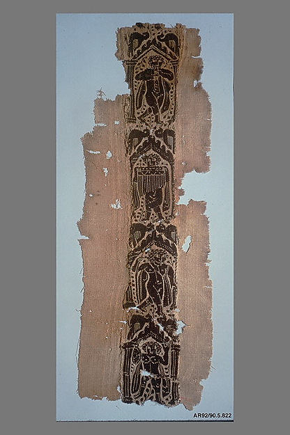 :Fragment of a Band with Musicians and Warriors 4th–6th cent-16x12"(A3) Poster