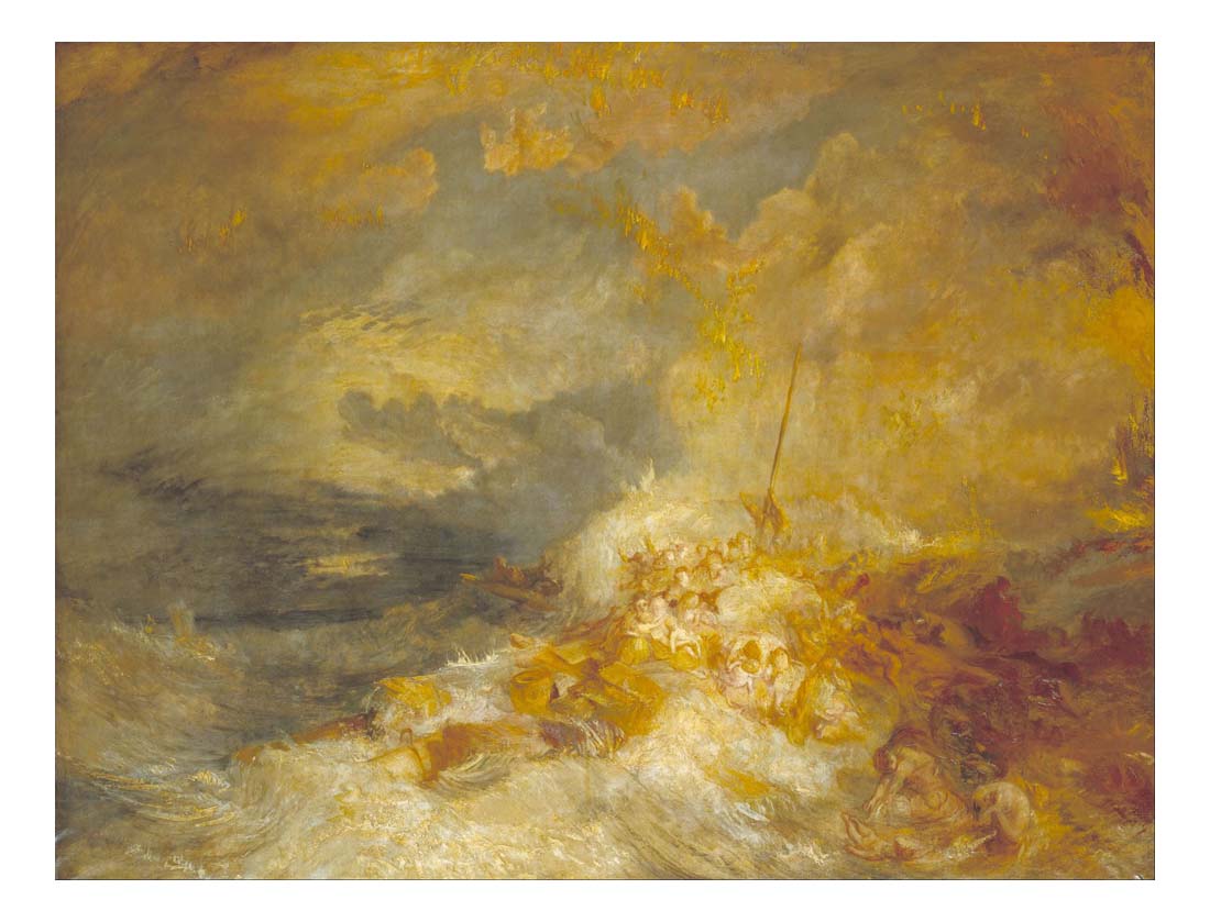 A Disaster at Sea by John Mallord William Turner RA, 12x8"(A4) Poster