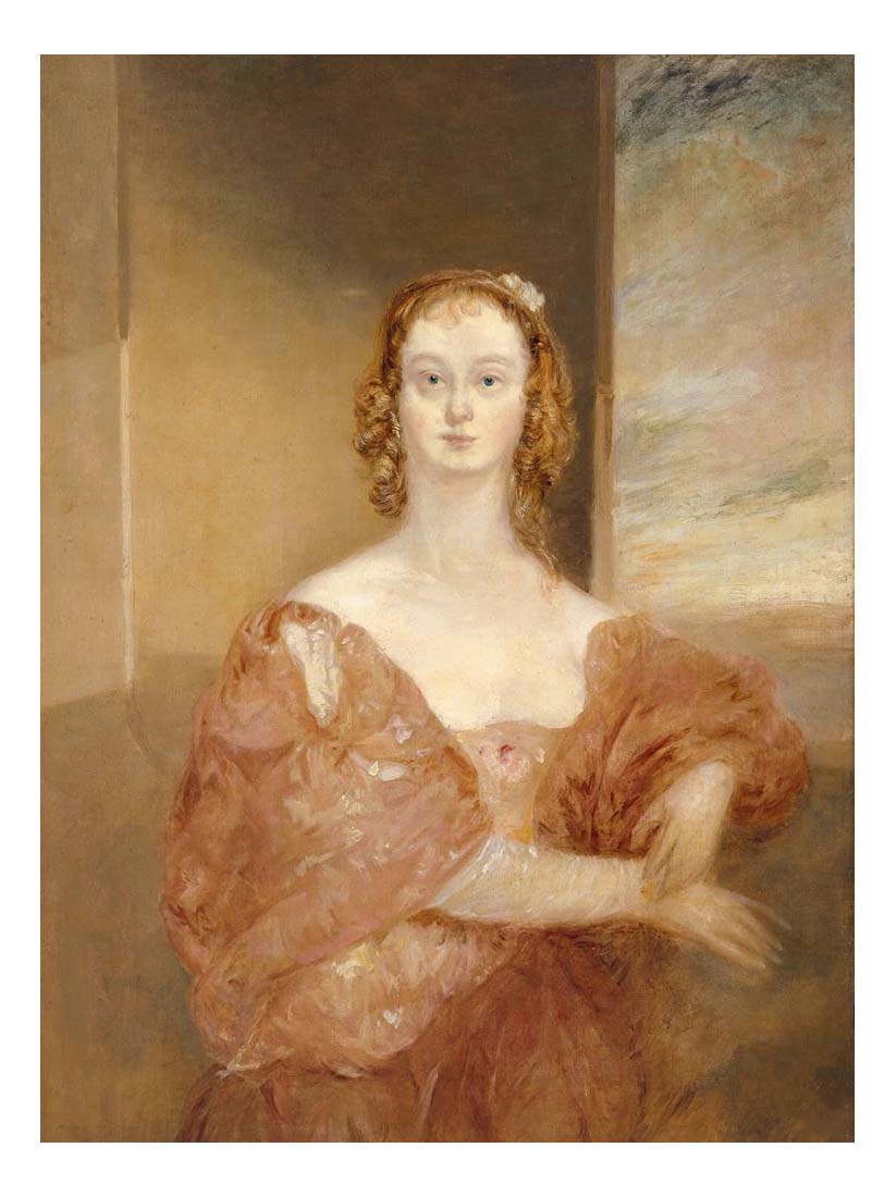 A Lady in a Van Dyck Costume, 1830-35 by John Mallord William Turner RA