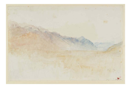 A Mountain Range, Belenza, 1830 by John Mallord William Turner RA, 12x8"(A4) Poster