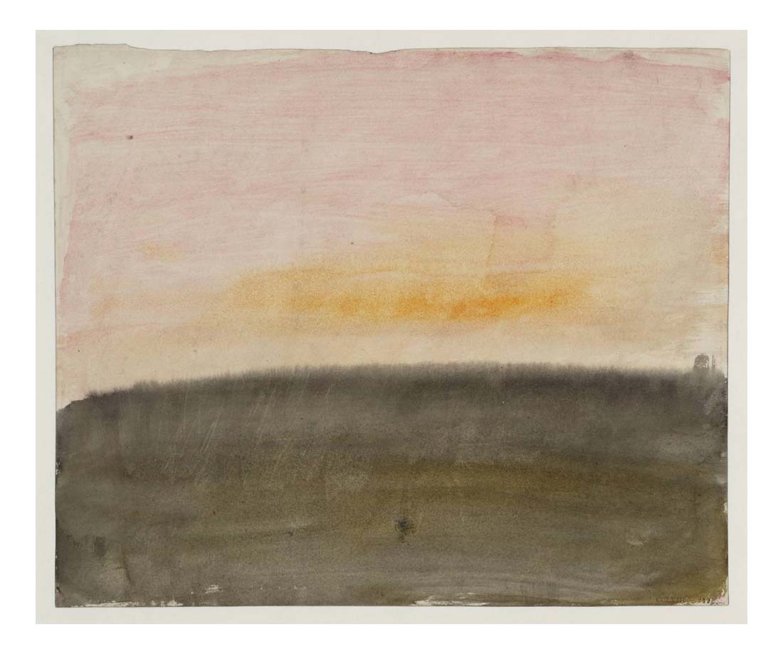 A Pink Sky above a Grey Sea, 1822 by John Mallord William Turner RA, 12x8"(A4) Poster