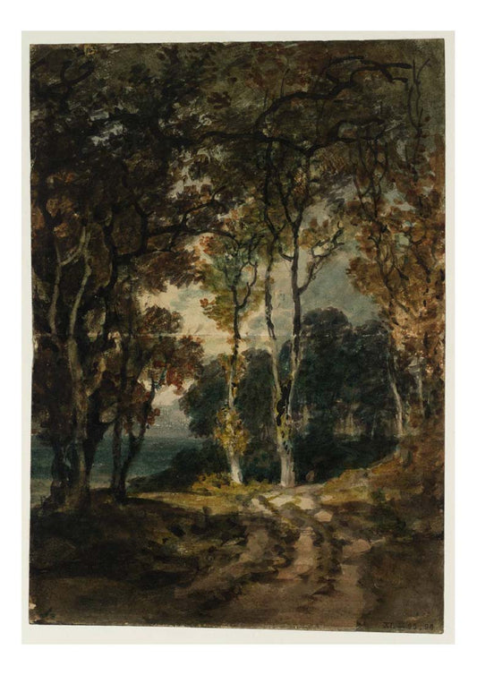 A Road through a Wood, 1798 by John Mallord William Turner RA, 12x8"(A4) Poster