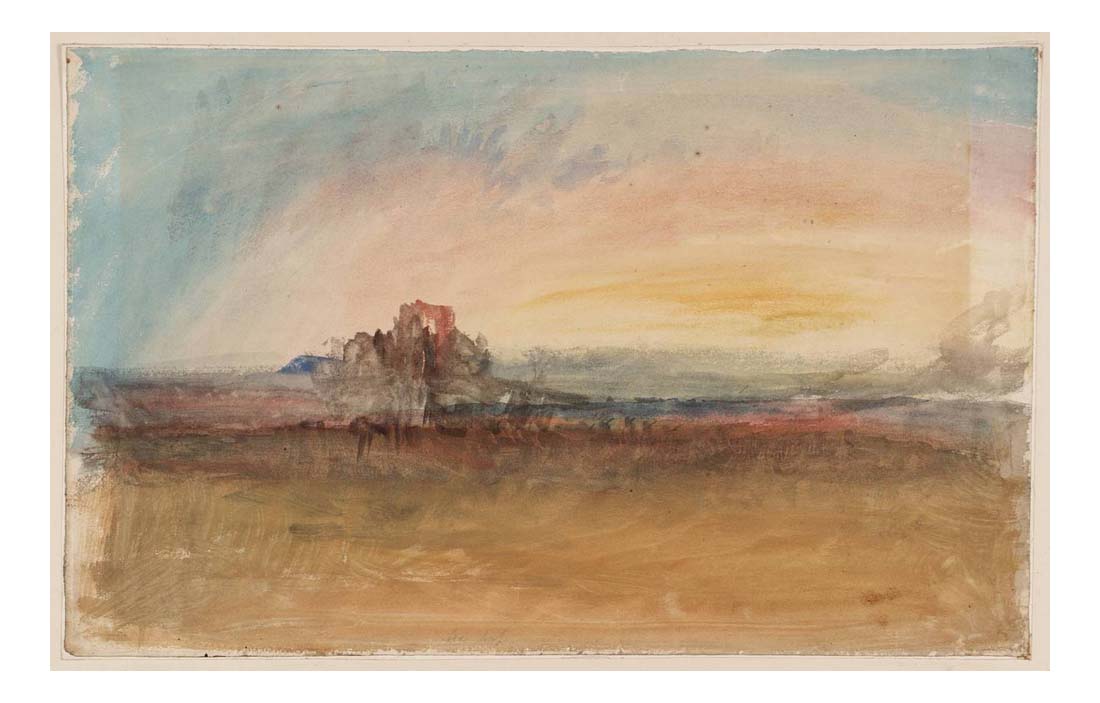 A Ruin, Sunset, 1820-30 by John Mallord William Turner RA, 12x8"(A4) Poster
