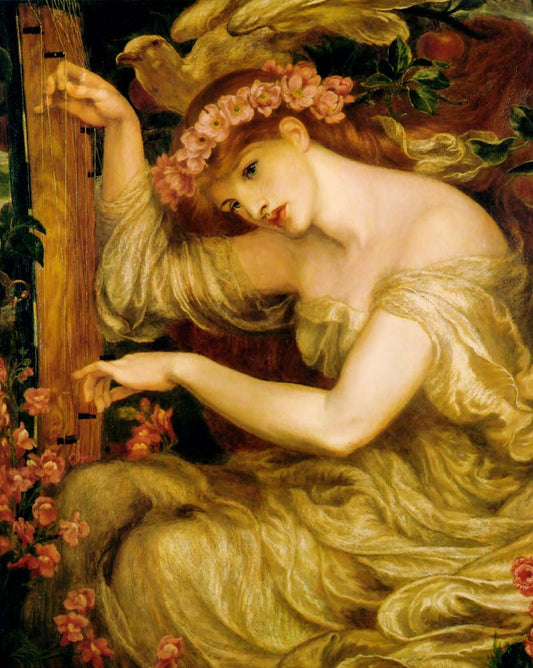 A Sea Spell, 1877 by Dante Gabriel Rossetti, pre-Raphaelite artist, 16x12" (A3) Poster