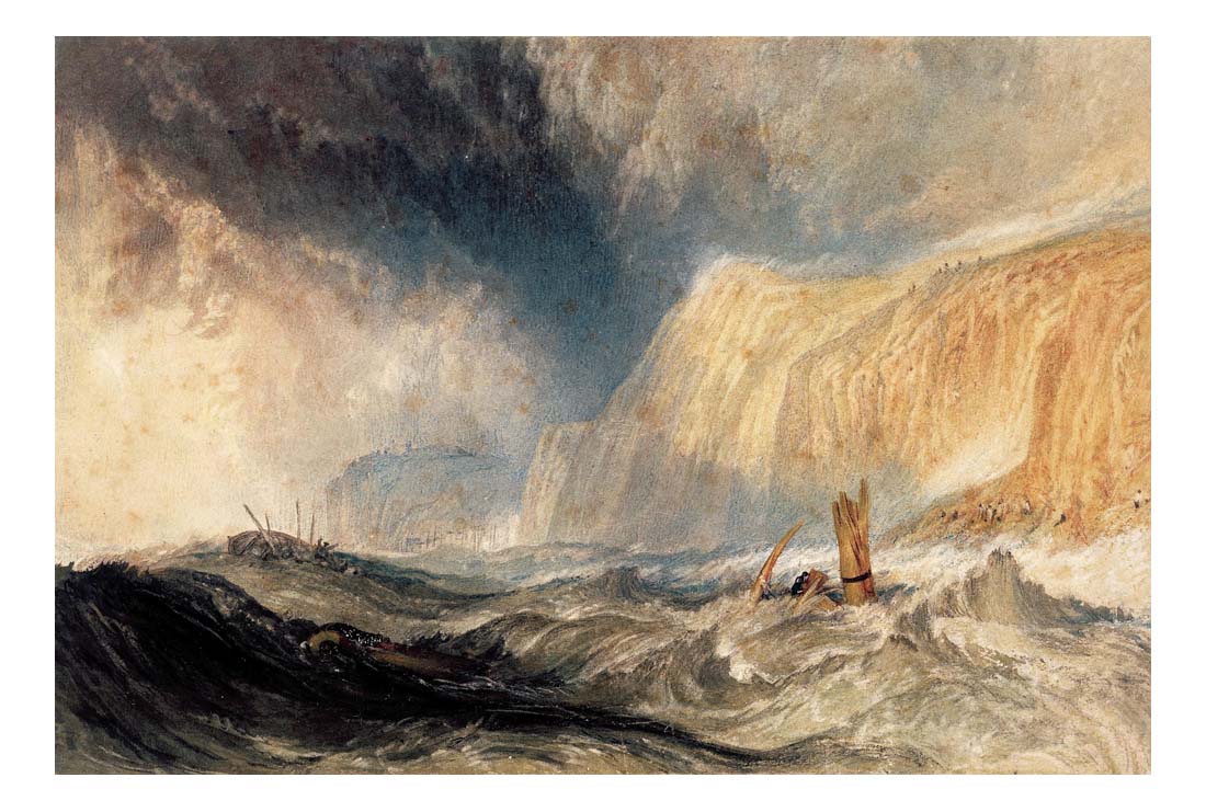 A Shipwreck off Hastings, 1825 by John Mallord William Turner RA, 12x8"(A4) Poster