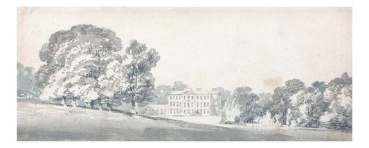 A Three Storied Georgian House in a Park, 1795 by John Mallord William Turner RA, 12x8"(A4) Poster