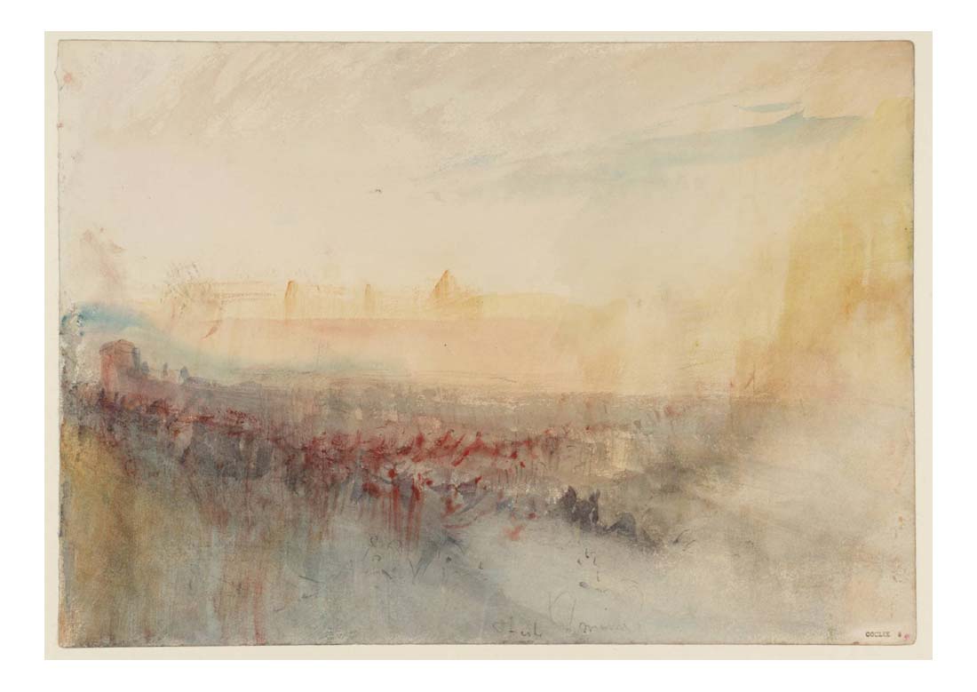 A Town, 1845 by John Mallord William Turner RA, 12x8"(A4) Poster