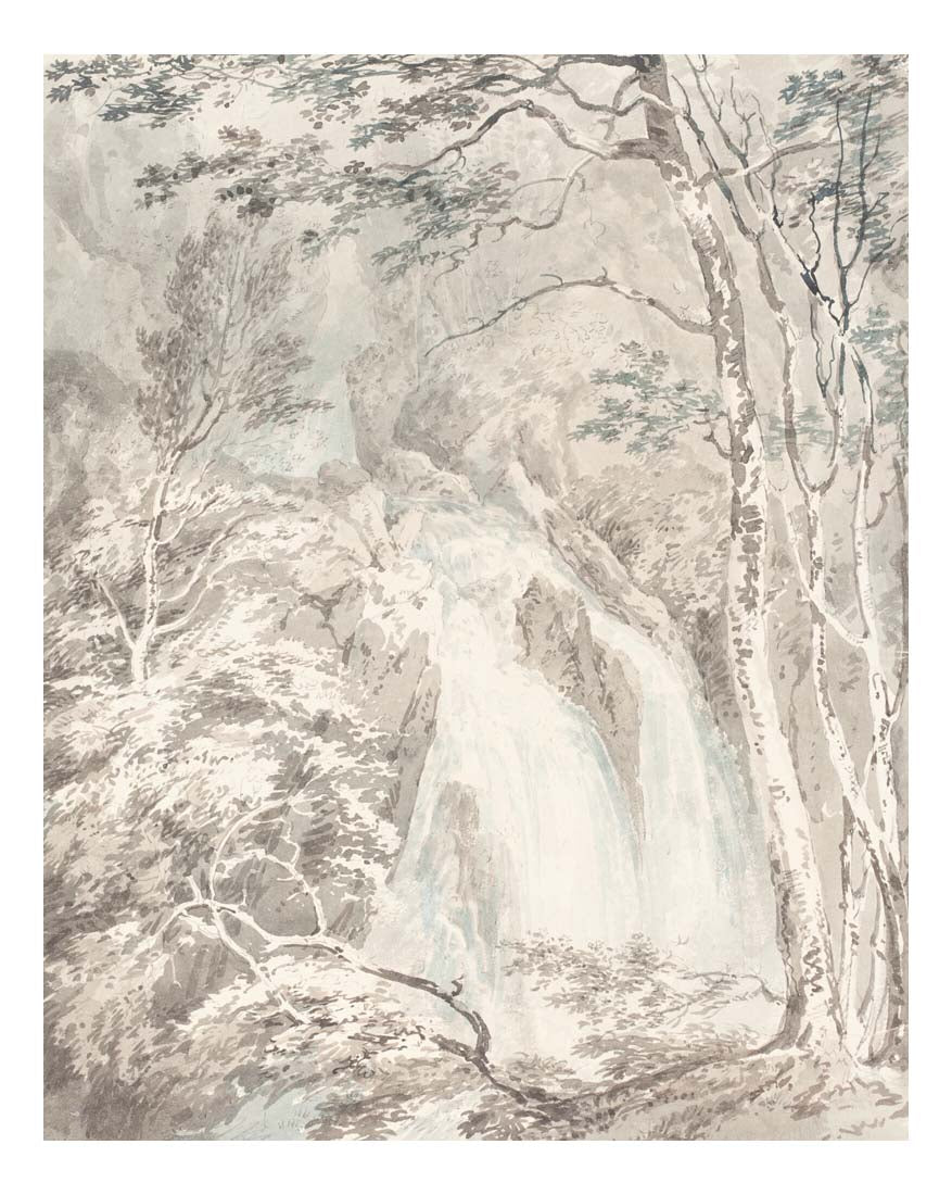 A Waterfall, 1795-96 by John Mallord William Turner RA, 12x8"(A4) Poster