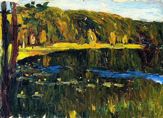 Achtyrka - Dunkler Lake - 1901 by Wassily Kandinsky, 12x8"(A4) Poster Print