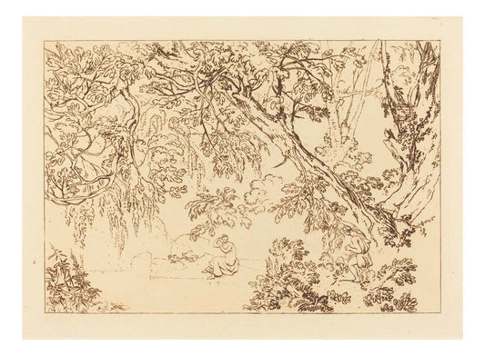 Aesacus and Hesperie, 1816 by John Mallord William Turner RA, 12x8"(A4) Poster
